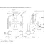 Classic 2-hole bathtub faucet Okemos