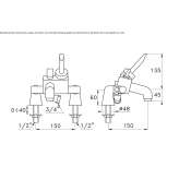 Shower faucet with switch Arlate