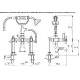 Classic 2-hole bathtub faucet Benimodo