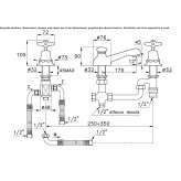 3-hole shower faucet with a switch Elsdorf