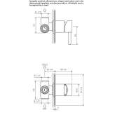 Stainless steel bath/shower faucet Luxora