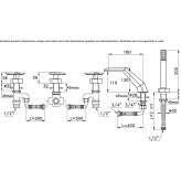 5-hole bathtub set Putyla