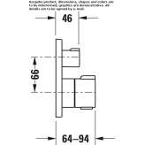 Concealed thermostatic bathtub faucet Thiene