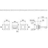 3-hole wall-mounted bathtub faucet Cortona