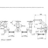 4-hole bathtub set with diverter Putyla