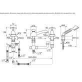 4-hole shower faucet with a switch Elsdorf