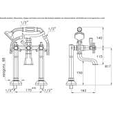 Classic 2-hole bathtub faucet Benimodo