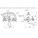 Classic 2-hole bathtub faucet Benimodo