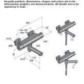 2-hole wall-mounted bathtub faucet Tomra