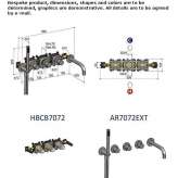 Thermostatic stainless steel bathtub faucet Lipova