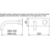 2-hole wall-mounted bathtub faucet Prijedor