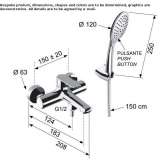 External single-lever bathtub faucet Raning