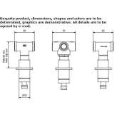 3-hole bathtub faucet for wall mounting Rognes