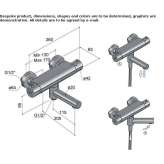 Outdoor thermostatic brass bathtub faucet with diverter Melres