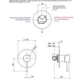 Brass bath/shower faucet Tocina