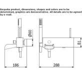 Bathtub faucet with a shower hand Comabbio