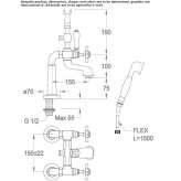 Bathtub faucet with a shower hand Torrice