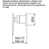 Two-hole, wall-mounted, concealed bathtub faucet Rognes