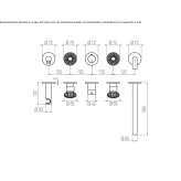 Thermostatic bathtub faucet made of steel Fourques