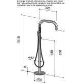 316 stainless steel floor standing bathtub faucet Isse