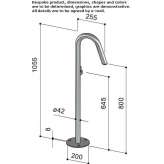 316 stainless steel floor standing bathtub faucet Soure