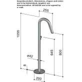 316 stainless steel floor standing bathtub faucet Soure