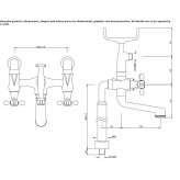 Two-hole freestanding bathtub faucet Ocoee