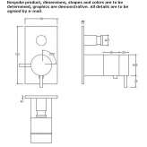 Bathtub and shower faucet for wall mounting Elshout