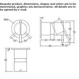 Bathtub and shower faucet for wall mounting Glubokiy