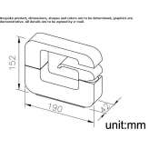 1-hole bathtub faucet in chrome-plated brass Meggen