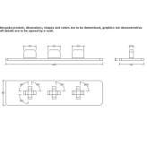 Bathtub and shower faucet for wall mounting Duxbury