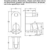 Bathtub and shower faucet for wall mounting Glubokiy