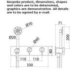 Stainless steel bath and shower set with a hand shower Jagual