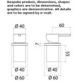 Single-lever, 1-hole stainless steel bathtub faucet Belz