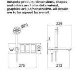 Stainless steel wall-mounted bathtub faucet with a hand shower Damuels