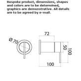 Stainless steel opening/closing tap with 1/2 gas connections. Belz