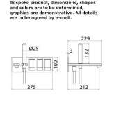 Stainless steel wall-mounted bathtub faucet with a hand shower Damuels