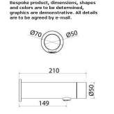 Hydroprogressive wall-mounted bathtub faucet made of stainless steel Marquion