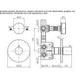 Thermostatic single-lever concealed shower mixer with Calacatta Oro marble rosette Hejnice