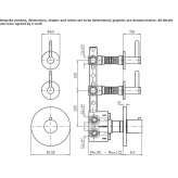 3-hole thermostatic concealed shower mixer Hejnice