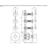 4-hole thermostatic concealed shower faucet Hejnice