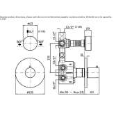 Aver green marble thermostatic 2-hole shower mixer with diverter Hejnice