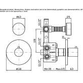 Concealed thermostatic 2-hole shower tap Hejnice