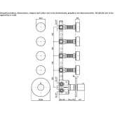 5-hole built-in thermostatic shower mixer, marble Hejnice