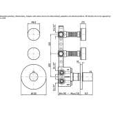 3-hole thermostatic concealed shower mixer Hejnice