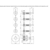 5-hole thermostatic concealed shower faucet Hejnice