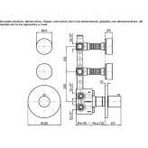 Aver 3-hole concealed thermostatic mixer in green marble Hejnice