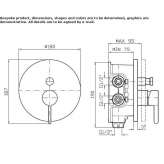 Concealed single-lever shower faucet with diverter Hejnice