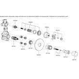 Concealed thermostatic 2-hole shower tap Vieremae