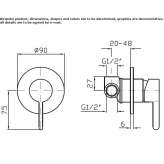 Concealed shower faucet with one handle Hejnice